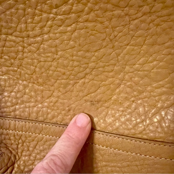 Coach 2006 Legacy Tan Thick Pebble Grain Leather Shoulder Hobo Bag Purse - Picture 14 of 17